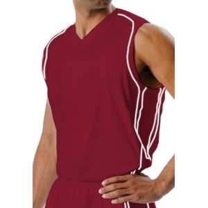  A4 Game Muscle Custom Basketball Jerseys CARDINAL/WHITE 