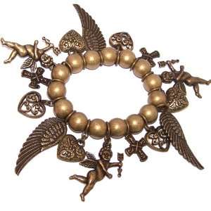  Elastic Faith and protection metallic bracelet with 