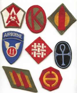   Collection mostly US Army including Tank Destroyer Airborne & More