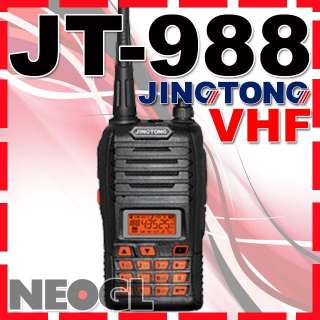 JT 988 VHF 136 174 Mhz handheld 2 way FM 5W radio flashlight + FREE 