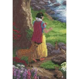   Thomas Kinkade Snow White Vignet 5X7 18 Count Arts, Crafts & Sewing