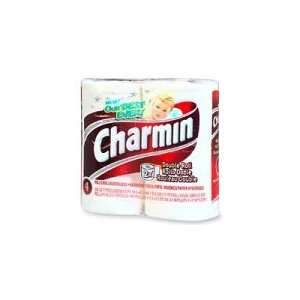  Charmin Bathroom Tissue, Double Roll, White, Unscented   4 