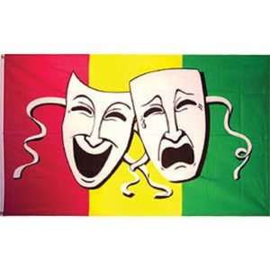 Comedy & Tragedy Flag 3ft x 5ft