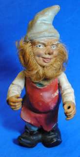 Vintage Strange Old Gnome Figure West German Toy AKO  
