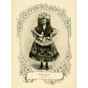  1914 Print Mizzi Hajos Actress Dancing Fashion Theater Opera Comedy 