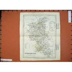  1846 Dugdales Maps Buckinghamshire England Winslow