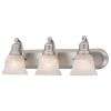 NEW 1 Light Wall Sconce Lighting Fixture, Brushed Nickel, White 
