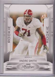 2009 Prestige Andre Smith RC ALABAMA CRIMSON TIDE  