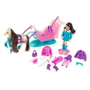    Polly Pocket Snow Cool Playset   Sleigh Day with Lila Toys & Games