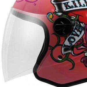    KBC Shield for Ed Hardy OFS Helmet     /Light Smoke Automotive