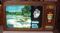 Vintage TV Simulator Old Style Lighted Motion Moving Waters 