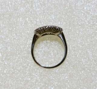 14K WG VINTAGE DIAMOND PRINCESS RING   SIZE 8   LB1804  