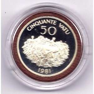  1981 Vanuatu 50 Vatu (Very Low Mintage) 