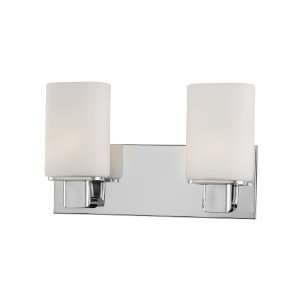  Verticale Two Light Bath Vanity in Chrome