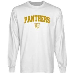 Florida International Golden Panthers White Logo Arch Long Sleeve T 