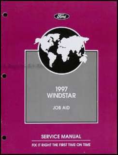 1997 Ford Windstar Repair Manual Supplement Original 97  