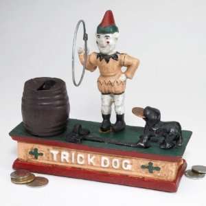 Xoticbrands Antique Replica Circus Clown And Trick Dog 