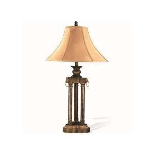  Two Table Lamps in an Antique Gold Finish   Coaster 900493 