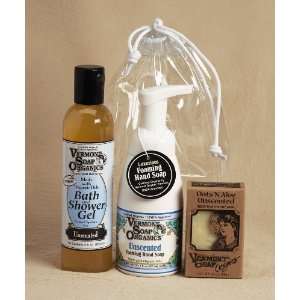  Vermont Soap Organics   3pc Unscented Gift Bag Health 