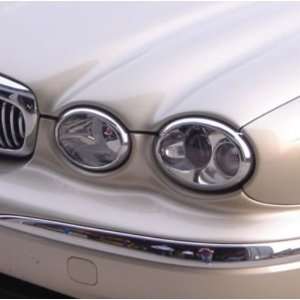 New Jaguar X Type Headlight Rings   Chrome, 4pc Set 02 3 4567