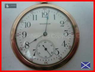   Gold Plated Waltham Pocket Watch From 1908~Immaculate Condition