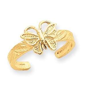 14K Butterfly Toe Ring   JewelryWeb Jewelry