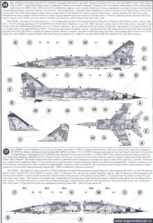 Begemot Decals 1/72 MIKOYAN MiG 25 FOXBAT Russian Fighter w/Masks 