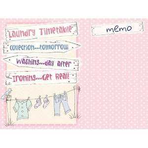  LAUNDRY TIME TABLE WASHING MEMO BOARD METAL WALL SIGN 