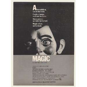 1978 Ventriloquist Dummy Magic Movie Print Ad (Movie Memorabilia 