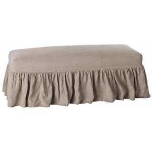  Arteriors Avebury Upholstered Linen/Wood Bench Furniture & Decor