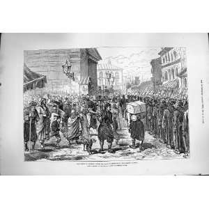 1877 Turkey Soldiers Street Guards War Weapons Print