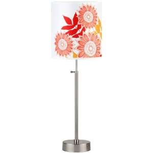  Lights Up Cancan 2 Anna Red Adjustable Height Table Lamp 