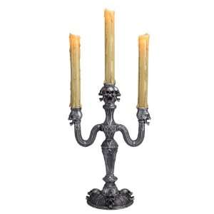  3 Skull Gothic Candelabra