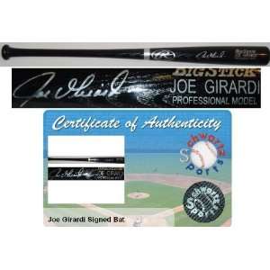  Joe Girardi Autographed Bat   Rawlings Black Big Stick 