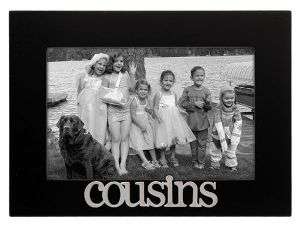 COUSINS EXPRESSIONS BLACK 4X6 PICTURE PHOTO FRAME  