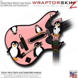 com Penguins on Pink Skin fits Band Hero, Guitar Hero 5 & World Tour 
