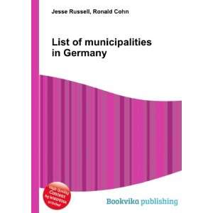  List of municipalities in Germany Ronald Cohn Jesse 
