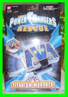 Bandai Power Rangers Lightspeed Rescue TITANIUM MORPHER Lot + Strap 