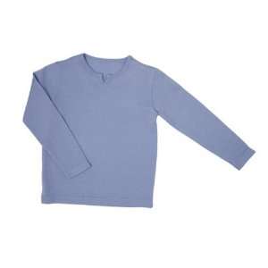  Merino Kids Long Sleeve Baby Pajama Top, Periwinkle Blue 