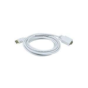 com DisplayPort Male to VGA Male 28AWG Cable (Gold Plated Connectors 