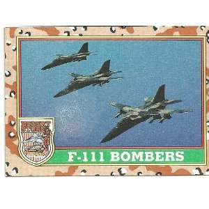  Desert Storm F 111 BOMBERS Card #36 