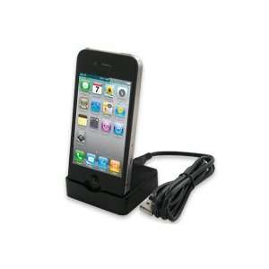  USB Cradle for Apple iPhone 4 (Black) Electronics