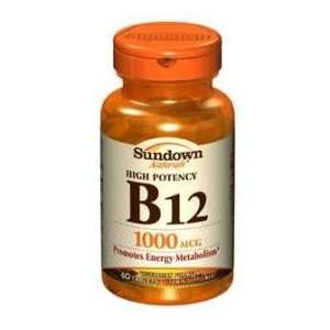  Sundown Vitamin B 12 1000mcg High Potency Tablets 60 