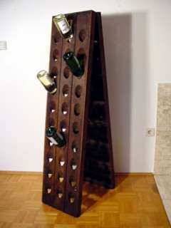 This riddling rack is made of french oak. It is a double sided A Frame 