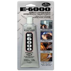  E 6000 Med Visc 3.7 Ounce Auto/Industrial Carded Adhesive 