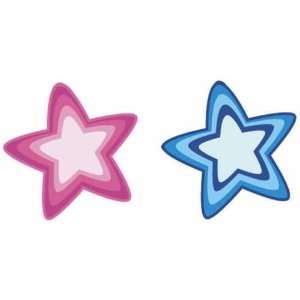  Snap Itz Charms 2/Pkg Pink Star & Blue Star Toys & Games