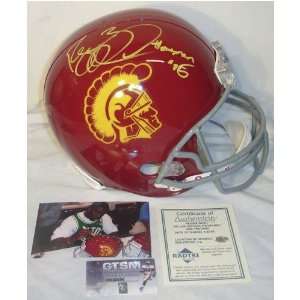 Reggie Bush USC Trojans Autographed Full Size Replica Helmet with 05 