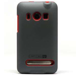 Red Naztech Vertex Skin Case for Sprint HTC EVO 4G NEW  