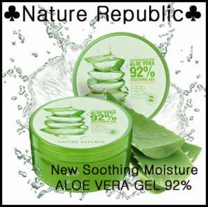 Nature Republic New Soothing Moisture ALOE VERA GEL 92%  