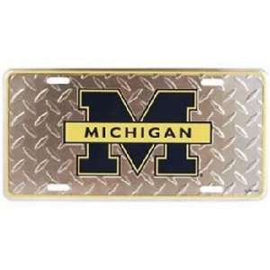  University Of Michigan Car Tag Diamond Plate Case Pack 48 